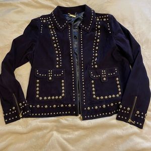 Trunk Turk studded suede jacket